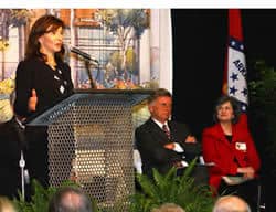 Actor Mary Steenburgen, keynote speaker at the dedication for our new UAMS hospital