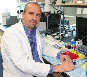 Roy Morello, Ph.D., assistant professor in the Department of Physiology and Biophysics of the UAMS College of Medicine 