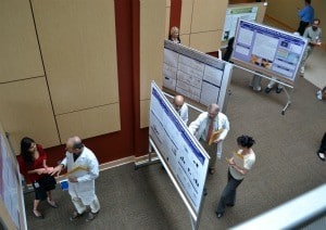 Nearly 100 graduate students displayed their work during Student Research Day.