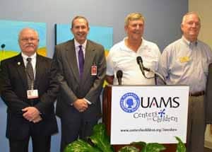 L-R, AHEC Northeast Director Ron Cole, State Sen. Paul Bookout, State Rep. Butch Wilkins, State Rep. Jon Hubbard 
