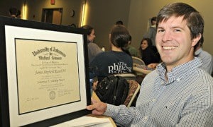 Medical student James Shepherd Russell IV received the 2012 Lawrence E. Scheving Award.