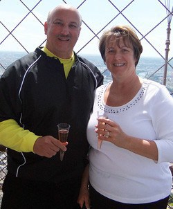 John and Kim Lazarich before their weight loss