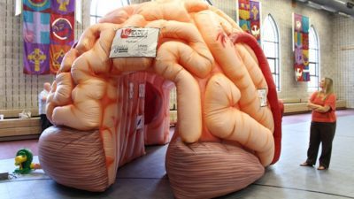 Mega Brain Draws Crowds for Stroke Education