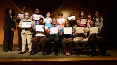 The graduating interns of the UAMS Project Search Class of 2016.