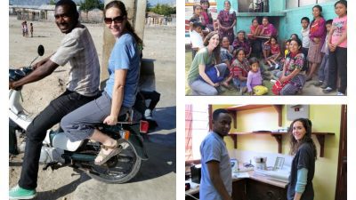 Lindsay Gilbert, M.Ed., MLS, an assistant professor in the College of Health Profession’s Department of Laboratory Sciences, went on three medical mission trips in 2016 — Haiti (left), Guatemala (top right) and Tanzania (bottom right).