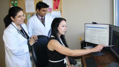 Professor with fellows