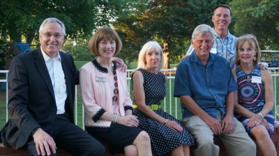 From left: UAMS Chancellor Dan Rahn, M.D., Lana Rahn, Ginger Beebe, Gov. Mike Beebe, Reynie Rutledge, and Ann Rutledge.
