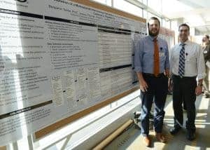 Researchers at poster