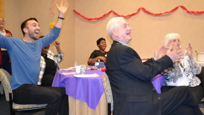 Group cheering