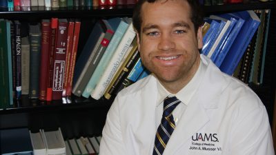 John Musser, a first-year medical student at UAMS, has lofty goals for a nonprofit he recently started.