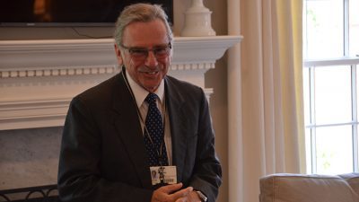 Peter Crooks, Ph.D., D.Sc., was honored by the UAMS Winthrop P. Rockefeller Cancer Institute for his achievements in drug development.