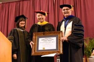 Joseph Bates, M.D., received the Chancellor's Award. Bates is a professor and associate dean for Public Health Practice in the UAMS Fay W. Boozman College of Public Health.