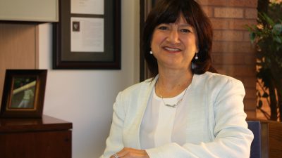 As her tenure as interim chancellor comes to a close, Stephanie Gardner, Pharm..D, Ed.D., was recognized for her leadership with a resolution by the University of Arkansas Board of Trustees.