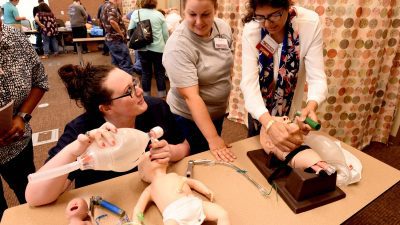Doctors, nurses, first responders, police officers and firefighters gathered at UAMS in June for an update on emergency care and best practices.