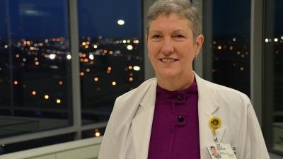 Laura Hutchins, M.D., has been named interim director of the Winthrop P. Rockefeller Cancer Institute at the University of Arkansas for Medical Sciences.