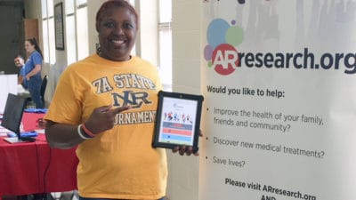 Anita Rose, of North Little Rock, said her mother's breast cancer inspired her to join the ARresearch.org volunteer registry.