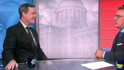 UAMS Chancellor Cam Patterson, M.D., recently was interviewed by Roby Brock on the Talk Business & Politics television program.