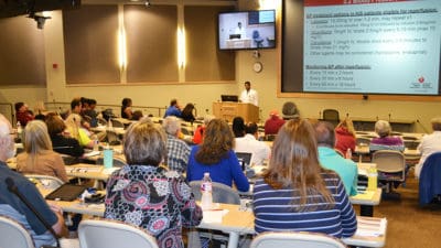 About 160 physicians, nurses and physical therapists came to the first Neurosciences Conference at UAMS.