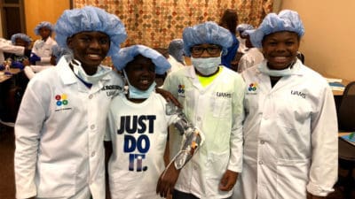 The Junior STEM Academy immersed students in science, technology, engineering and mathematics (STEM) topics in health and other sciences.