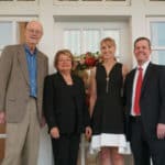 Tommy and Sylvia Boyer hosted UAMS Chancellor Cam Patterson, M.D., MBA and wife Kristine Patterson, M.D., at the latest Friends of UAMS event in Fayetteville.