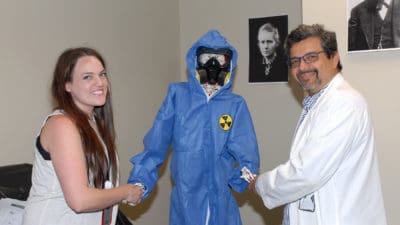 Rachel Pahls, M.D., and Kedar Jambhekar, M.D., of the UAMS Radiology Department, created an escape room to engage new residents in learning about the medical specialty.