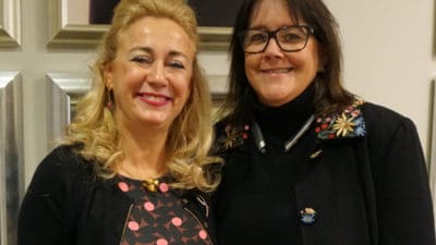 Isabel Rubio, M.D., Ph.D., with Suzanne Klimberg, M.D., Ph.D., said Klimberg and UAMS changed her life.
