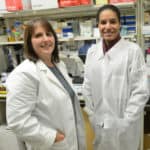 Karen Abbott, Ph.D., assistant professor in the UAMS College of Medicine's Department of Biochemistry and Molecular Biology, and Analiz Rodriguez, M.D., Ph.D., assistant professor in the UAMS College of Medicine's Department of Neurosurgery, have received a $604,208 NIH grant to study an abnormal protein found in ovarian cancer and some brain tumors.