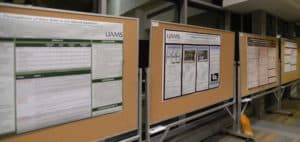 Posters at the event show research into a variety of approaches to tackle the epidemic, from curbing withdrawal to alternative medications.