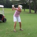 Carrie Stewart playing golf