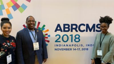 Three undergraduate students in the UAMS Summer Research Internship program recently attended in the ABRCMS in Indianapolis.