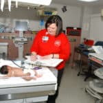 Babies in the neonatal intensive care unit (NICU) were the first patients to be moved into the new hospital.