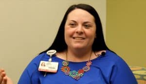 Leigh Ann Wilson, a licensed clinical social worker in the UAMS Sickle Cell Program. 