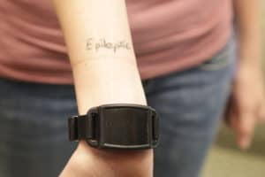 Tori Hatcher uses this device to manually activate the implant if she has a seizure. 