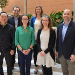 The 2019 Seeds of Science grant recipients from the UAMS Winthrop P. Rockefeller Cancer Institute are (left to right) Zhiqiang Qin, M.D., Ph.D.; Brendan Frett, Ph.D.; Stephanie Byrum, Ph.D.; Samantha Kendrick, Ph.D.; Alicia Byrd, Ph.D.; and Robert Eoff, Ph.D.