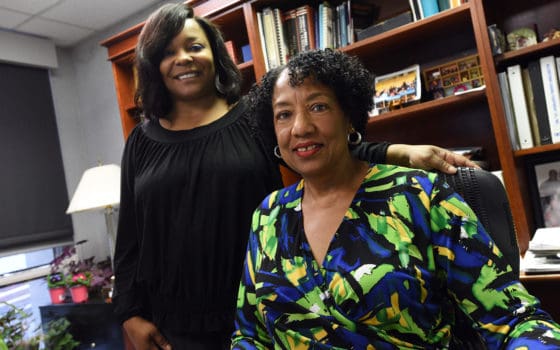 Marlo Thomas and Mildred Randolph, D..V.M., facilitate the Seeking Educational Equity and Diversity (SEED) Project, a program that uses group discussions to lead change within communities through personal growth, professional development and social justice.