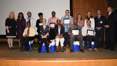 Ten interns graduated from the UAMS Project SEARCH program on May 21.