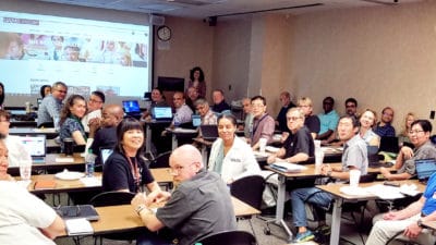 More than 50 people attended the workshop on Department of Defense research funding.