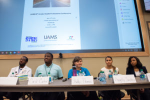 Members of a Q&A lunch panel during Roadmap to Success included: Richard Spencer-Cole, Cord Carter, Shelby Thomas, Angelly Sanchez and Trinity McIntosh.