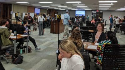 Researchers ran a pilot of the poverty simulation in May, inviting students from throughout campus to participate.