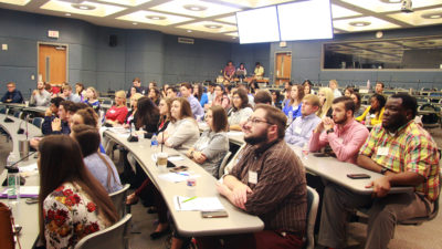 The 75 members of the College of Pharmacy's Class of 2023 spent two-and-a-half days in orientation in a variety of activities and hearing from a wide array of faculty and students.
