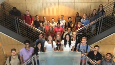 Participants in the 2019 MedEd Ready program in the Rahn Interprofessional Education Building.