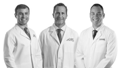 Drs. Chad Songy, Wesley Cox and Ramon Ylanan