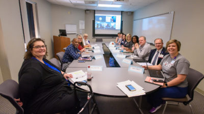 Teaching Scholars gather for the first meeting of the nine-month program in September.