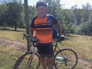 David Sutton of St. Petersburg, Florida, recently completed a five-day bike ride to raise $7,000 for the Myeloma Center.