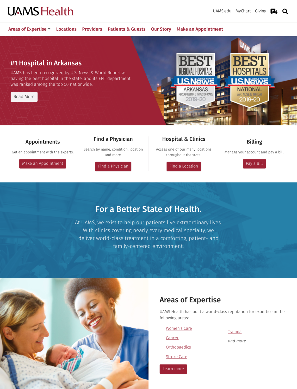 UAMS Launches Redesigned Website, New Advertising Campaign UAMS News