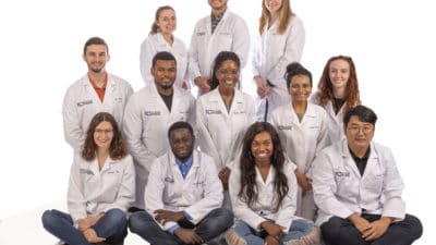 Group portrait of INBRE students