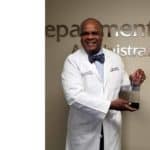 Dr. Davis with award