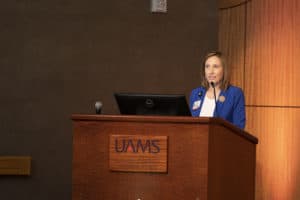 Chief Financial Officer Amanda George, MHSA, CPA, reports that UAMS continues to beat budget estimates for fiscal year 2021.