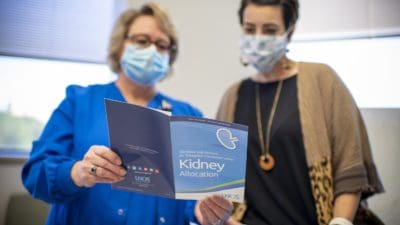 The UAMS kidney transplant program received the highest ranking possible from the Scientific Registry of Transplant Recipients in both the speed of obtaining donor kidneys and patient survivability one year after transplant.