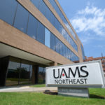Picture is of the exterior of the UAMS clinic on the northeast regional campus.